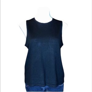 5/$25 J JILL Black Knit Sleeveless Layering Tank Size Medium